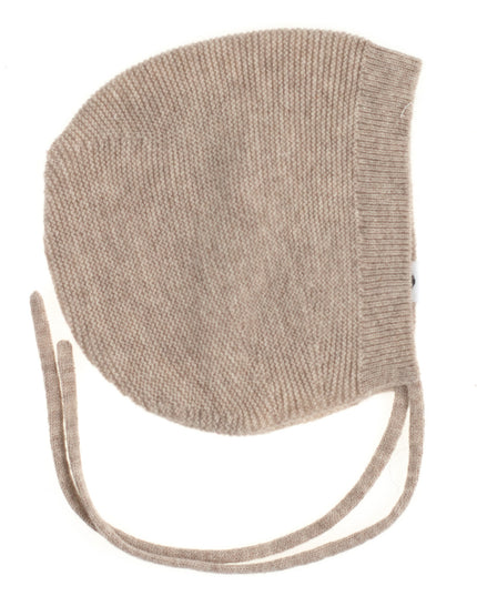 Wollen Strikmuts Baby Gebreid - Merinowol - Cobble