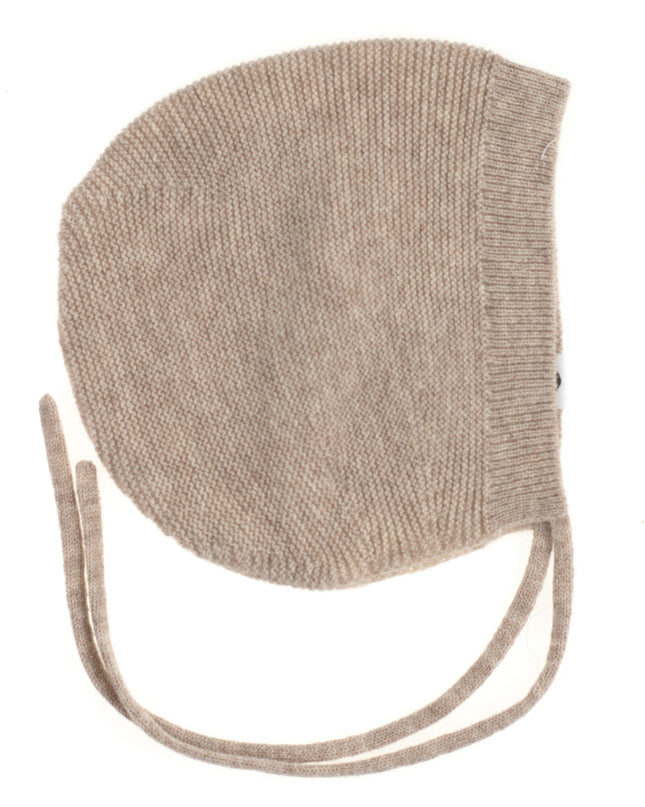 Wollen Strikmuts Baby Gebreid - Merinowol - Cobble