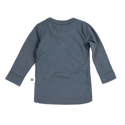 Wollen Baby- en kindertrui / long sleeve shirt – Merinowol - Stormy weather - Lille Barn - With ♥ for the smallest