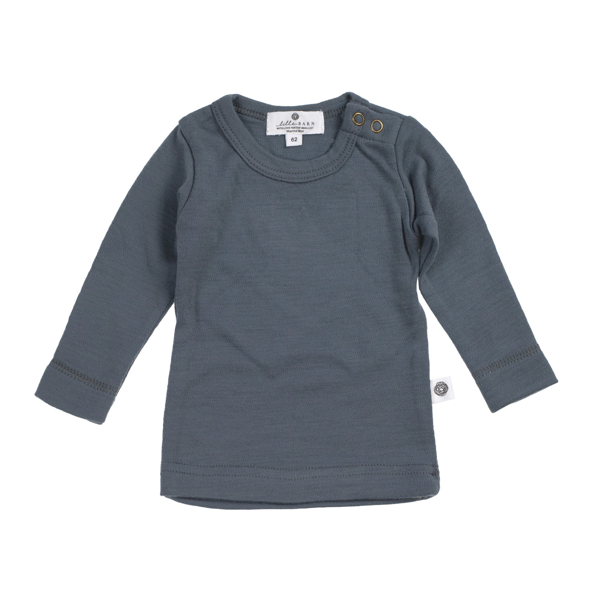 Wollen Baby- en kindertrui / long sleeve shirt – Merinowol - Stormy weather - Lille Barn - With ♥ for the smallest