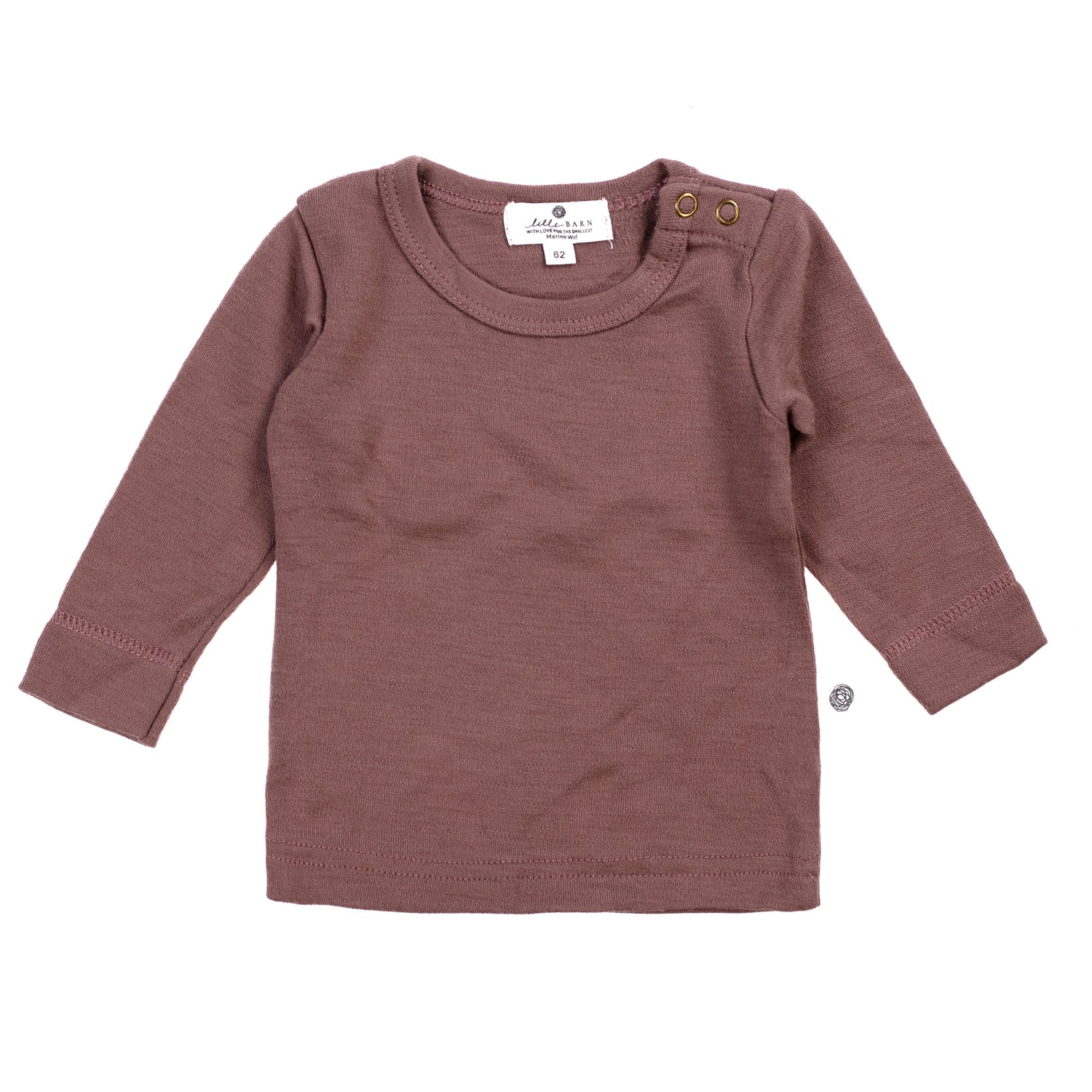 Wollen Baby- en kindertrui / long sleeve shirt – Merinowol - Twilight mauve - Lille Barn - With ♥ for the smallest