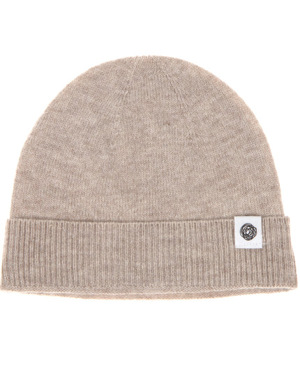 Wollen Baby Muts Gebreid - Merinowol - Garlic