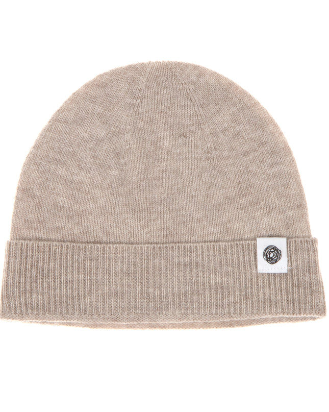 Wollen Baby Muts Gebreid - Merinowol - Garlic