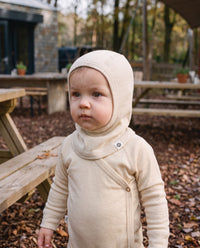 Wollen Kinder Balaclava / Bivakmuts - Natural – afbeelding 1