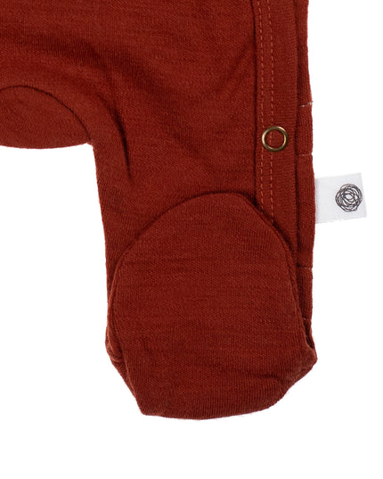 Wollen boxpakje / kruippakje – merino wol - Burnt henna - Lille Barn - With ♥ for the smallest