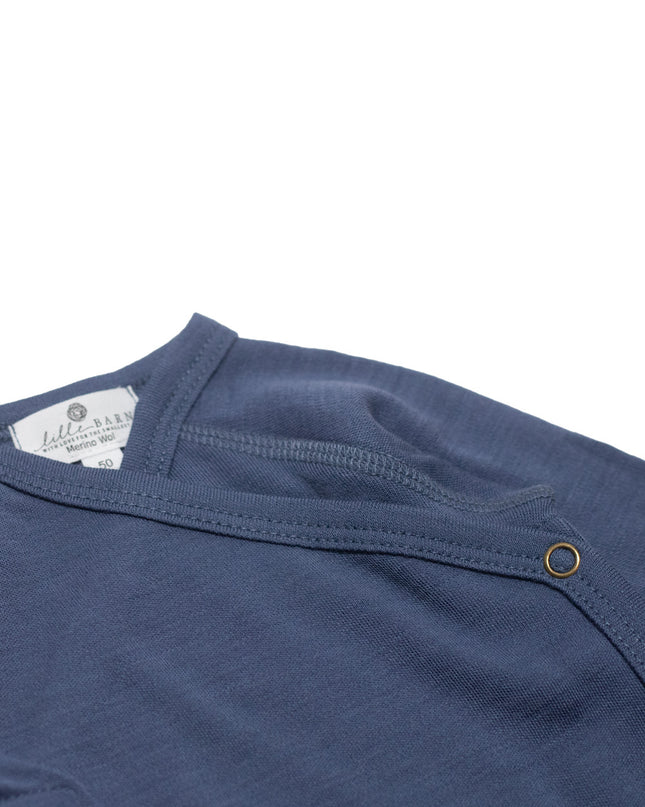 Wollen boxpakje / kruippakje – Merinowol - Vintage Indigo