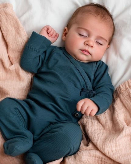 Wollen boxpakje / kruippakje – Merinowol - Orion Blue