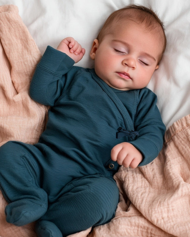 Wollen boxpakje / kruippakje – Merinowol - Orion Blue