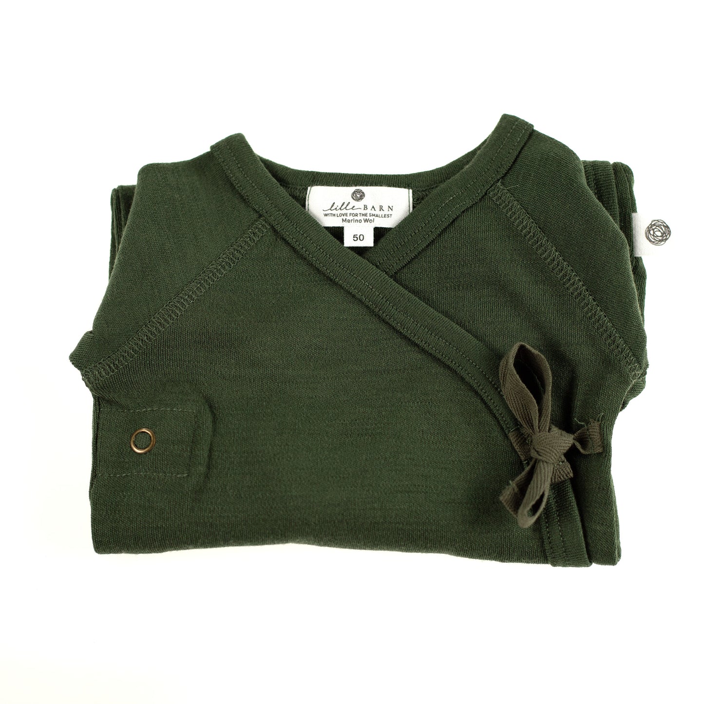 Woolen playsuit / romper suit – merino wool - Rifle Green