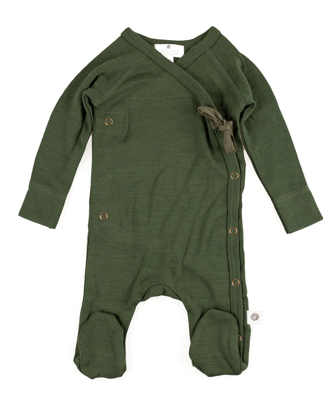 Wollen boxpakje / kruippakje – Merinowol - Rifle Green