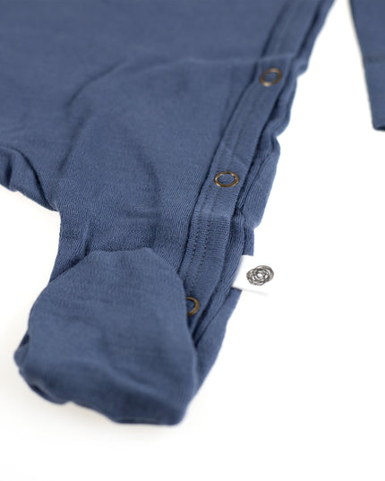 Wool romper / romper – Merino wool - Vintage Indigo