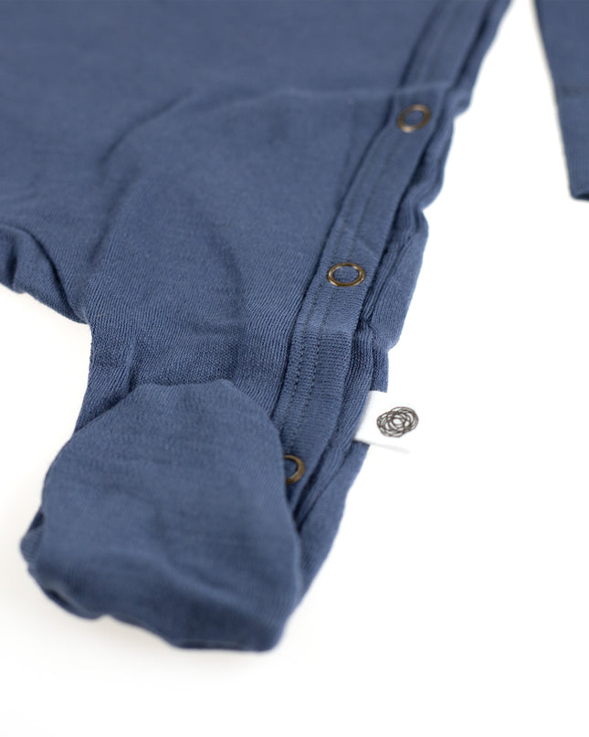 Wollen boxpakje / kruippakje – Merinowol - Vintage Indigo