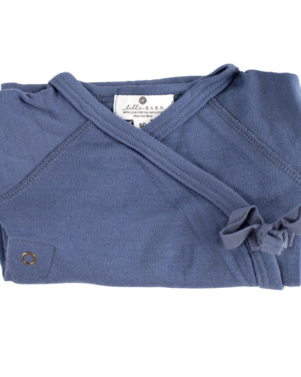 Wool romper / romper – Merino wool - Vintage Indigo