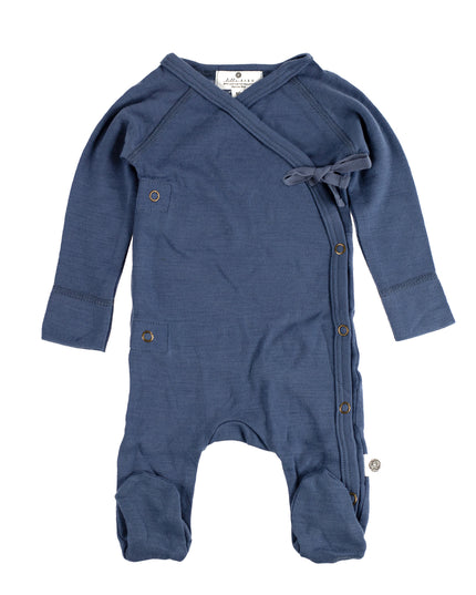 Wool romper / romper – Merino wool - Vintage Indigo