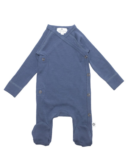 Wollen boxpakje / kruippakje – Merinowol - Vintage Indigo