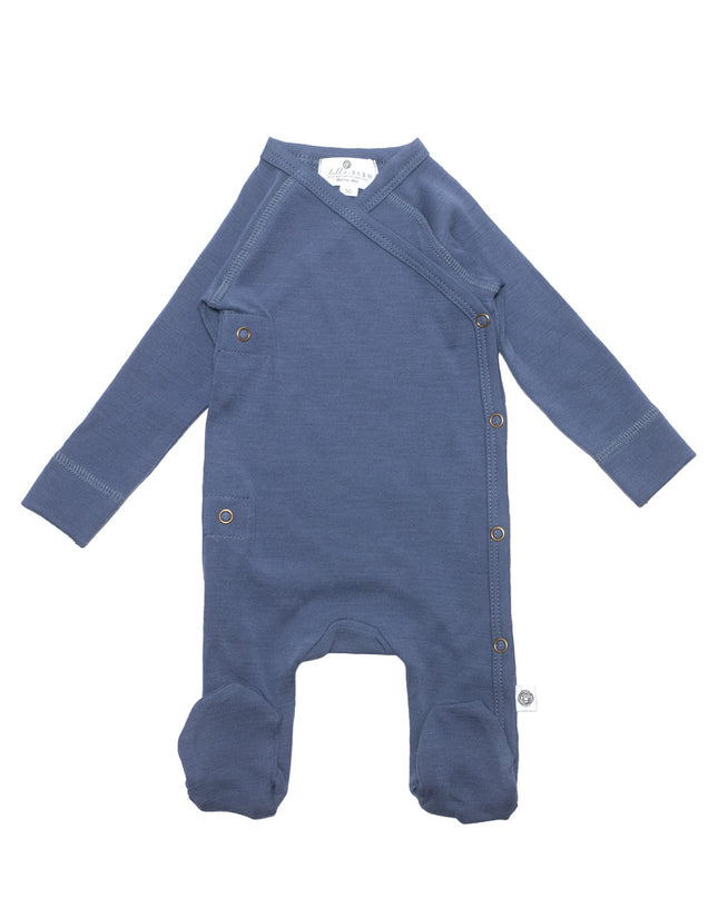 Wollen boxpakje / kruippakje – Merinowol - Vintage Indigo