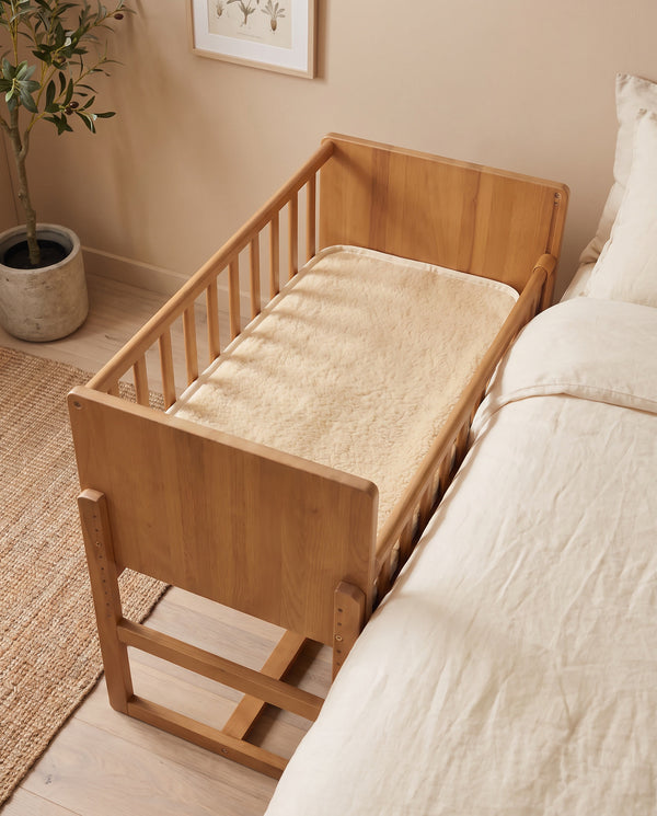 Coprimaterasso / sottocoperta in lana merino per co-sleeper naturale – lana merino – 50x90cm