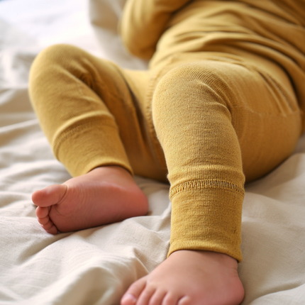 Wollen Baby- kinderbroek - Merinowol - Harvest Gold