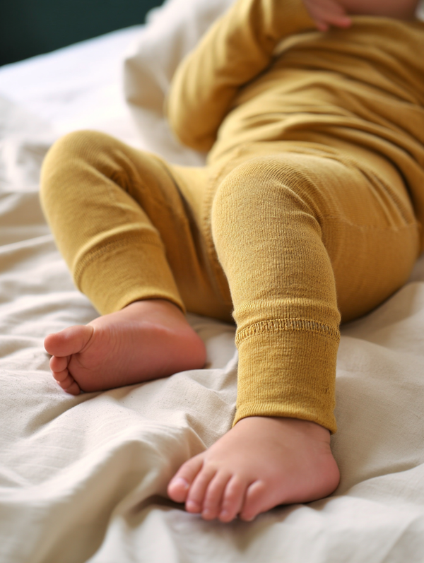 Wollen Baby- kinderbroek - Merinowol - Harvest Gold