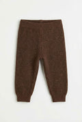 Merinowol gebreid baby broekje - Carob