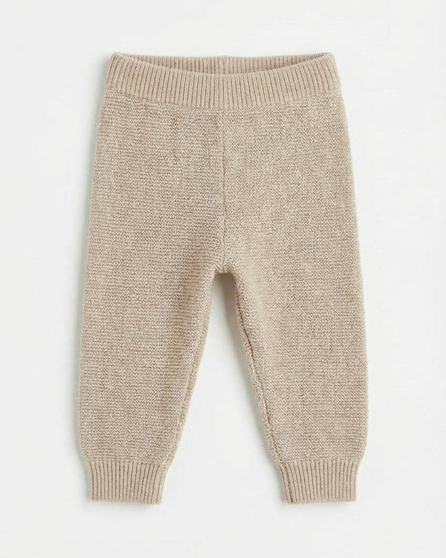 Baby-Strickhose aus Merinowolle - Knoblauch