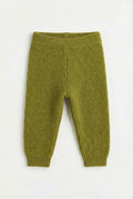 Merinowol gebreid baby broekje - pickle