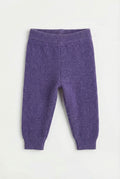 Merinowol gebreid baby broekje - Violet