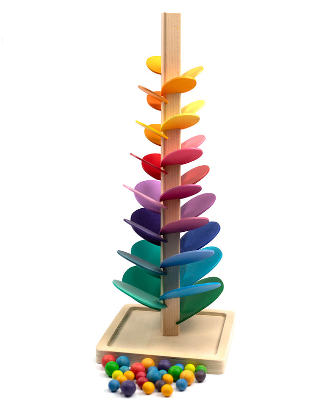 Houten speelgoed - Knikkerbaan boom klein - Montessori - Open einde speelgoed - Lille Barn - With ♥ for the smallest