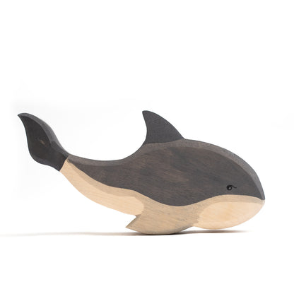 Houten speelgoed dier - Grijze walvis - Montessori - Open einde speelgoed - Lille Barn - With ♥ for the smallest