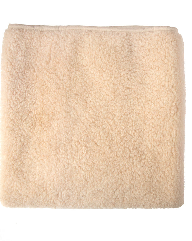 Wollen ledikantdeken 93x135cm - Merinowol - Amandel