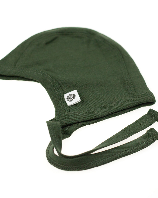 Baby wollen strikmuts – Merinowol – Rifle Green
