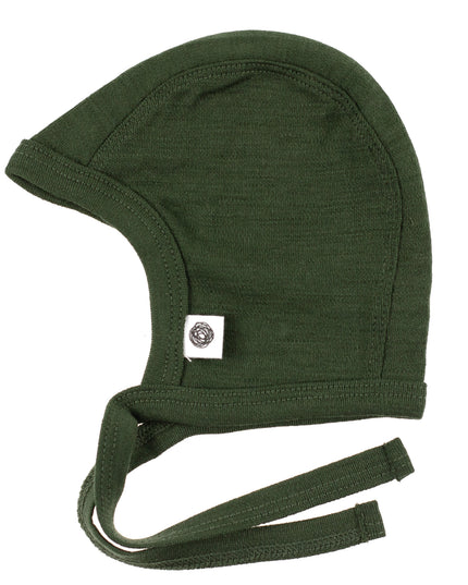 Baby woolen bow hat – Merino wool – Cathay spice