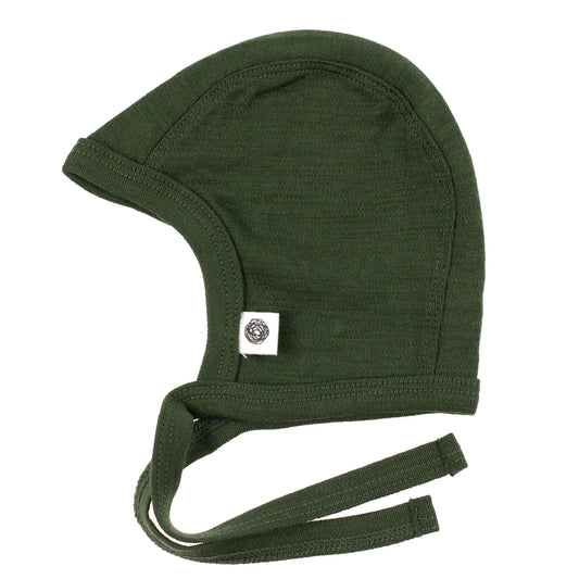 Baby wollen strikmuts – Merinowol – Rifle Green