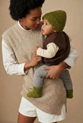 Merinowol Gebreide Baby Muts - Pickle