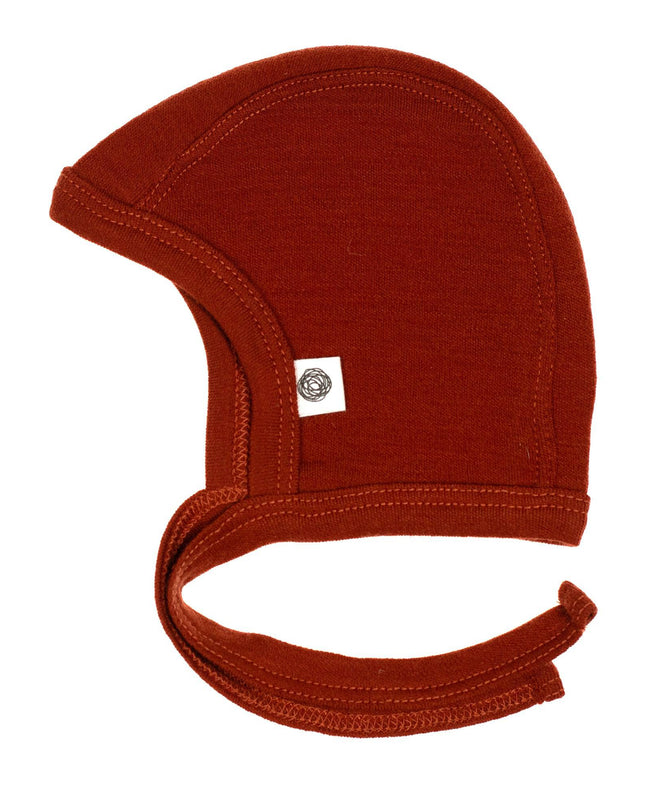 Baby wollen strikmuts – Merinowol – Burnt henna - Lille Barn - With ♥ for the smallest