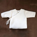 Uldent Baby / Nyfødt vest - merinould fleece - Naturel - Lille Barn - With ♥ for the smallest