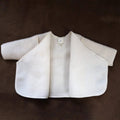 Uldent Baby / Nyfødt vest - merinould fleece - Naturel - Lille Barn - With ♥ for the smallest