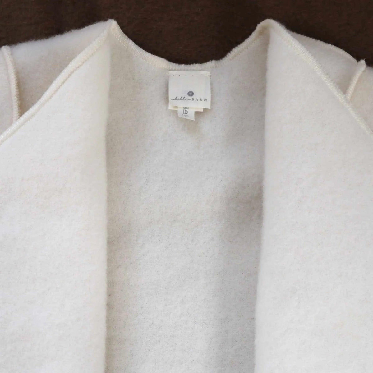 Uldent Baby / Nyfødt vest - merinould fleece - Naturel - Lille Barn - With ♥ for the smallest