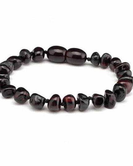 Baby/Kind – Barnsteen armbandje - Ronde kraaltjes - Gepolijst - 14cm - Lille Barn - With ♥ for the smallest