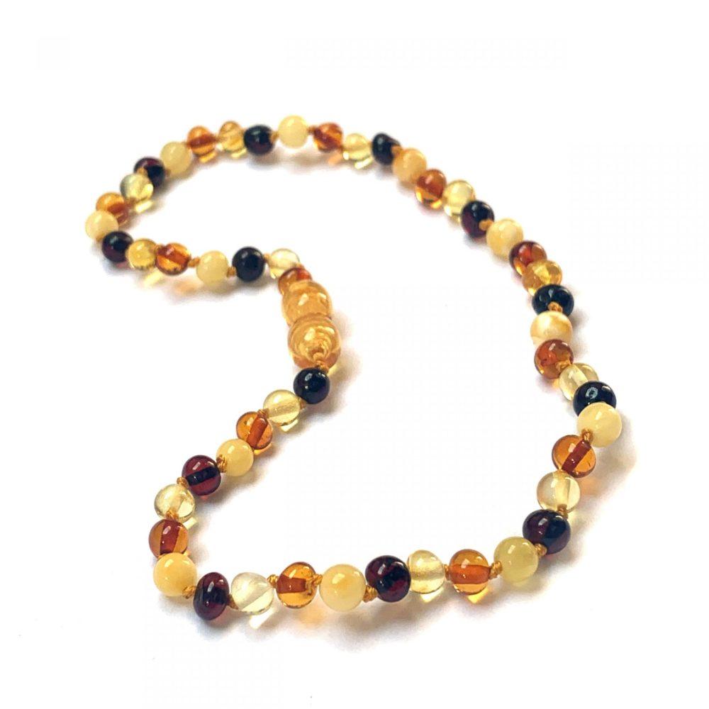 Bébé/Enfant – Collier Barnsteen – petites perles rondes – 33cm - 4 couleurs - Lille Barn - With ♥ for the smallest