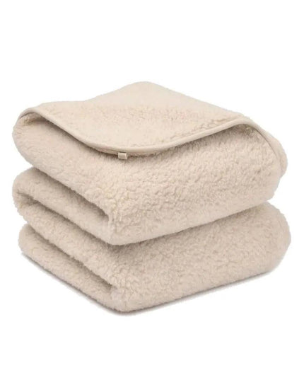 Ledikantdeken merinowol 2 laags - 93x135cm - Amandel - Lille Barn - With ♥ for the smallest