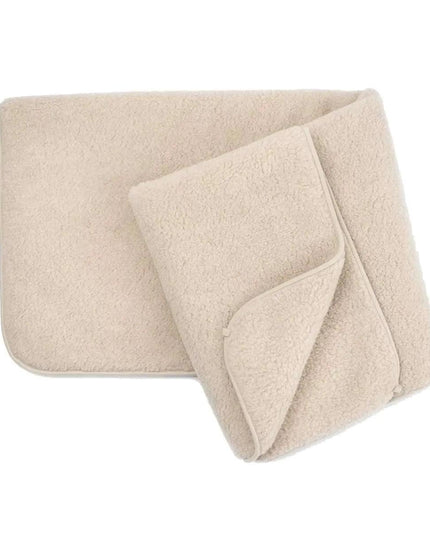 Ledikantdeken merinowol 2 laags - 93x135cm - Amandel - Lille Barn - With ♥ for the smallest