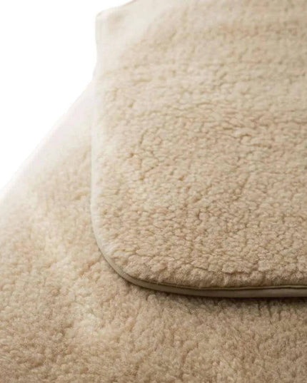 Ledikantdeken merinowol 2 laags - 93x135cm - Amandel - Lille Barn - With ♥ for the smallest