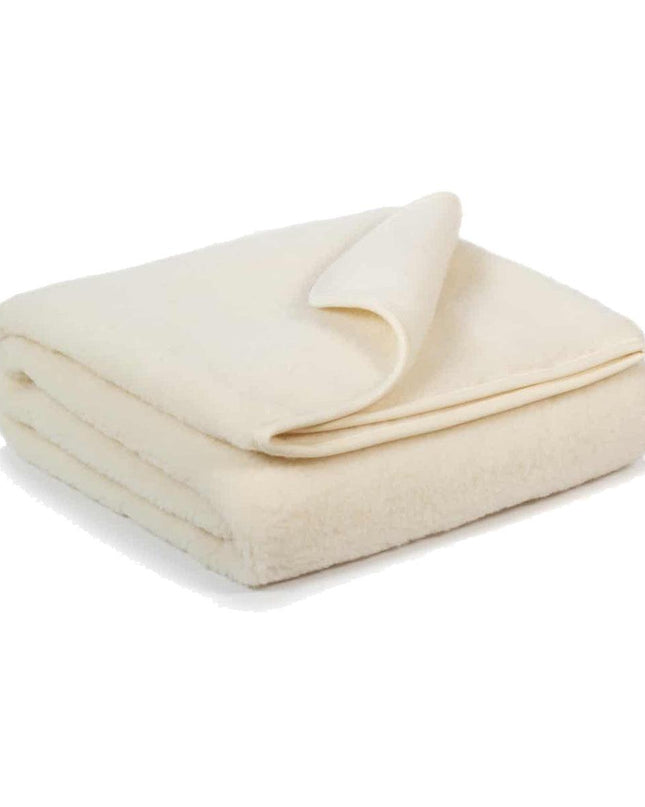 Wollen ledikantdeken 93x135cm - Merinowol - Naturel - Lille Barn - With ♥ for the smallest