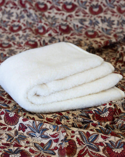 Wollen ledikantdeken 93x135cm - Merinowol - Naturel - Lille Barn - With ♥ for the smallest