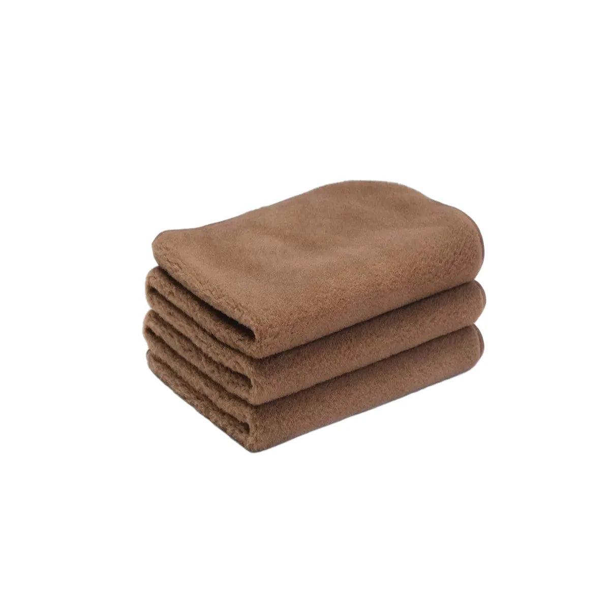 Wollen onderlegger / onderdeken ledikant – kamelenwol / merinowol – 60x120cm - Bruin