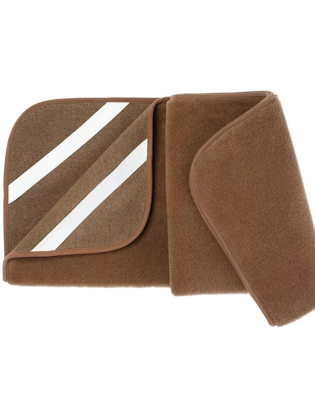 Wollen onderlegger / onderdeken ledikant – kamelenwol / merinowol – 60x120cm - Bruin - Lille Barn - With ♥ for the smallest