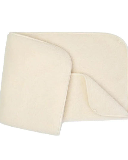 Wollen wiegdeken 2 laags  - 75 x 100cm - Merinowol - Naturel - Lille Barn - With ♥ for the smallest