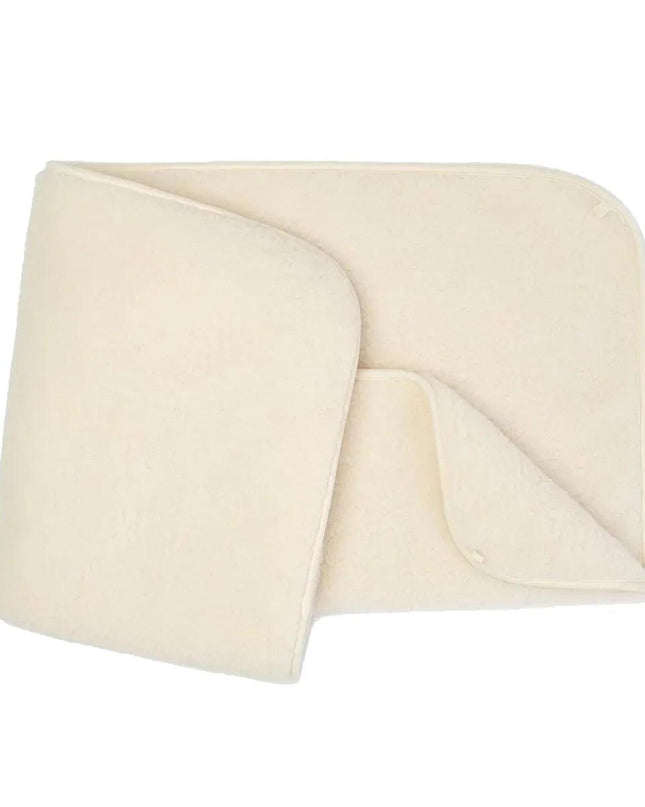 Wollen wiegdeken 2 laags  - 75 x 100cm - Merinowol - Naturel - Lille Barn - With ♥ for the smallest