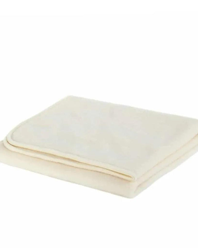 Wollen wiegdeken fleece - 75x100cm -Merinowol - Naturel - Lille Barn - With ♥ for the smallest